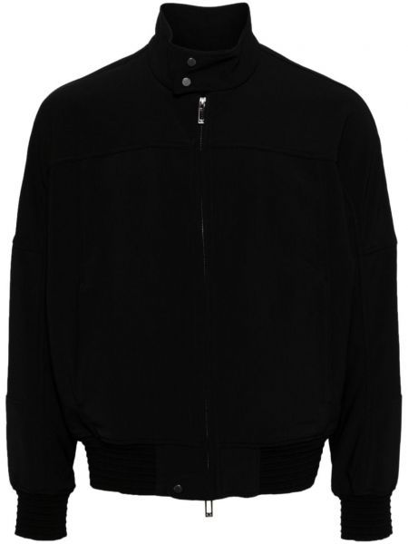 Jachetă lungă cu fermoar Emporio Armani negru