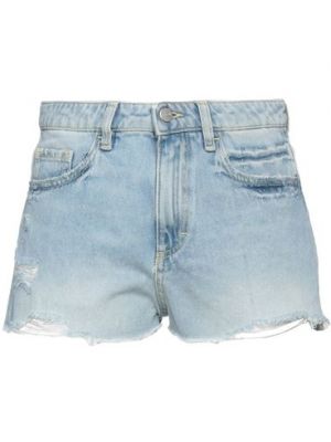 Shorts di jeans di cotone Icon Denim blu