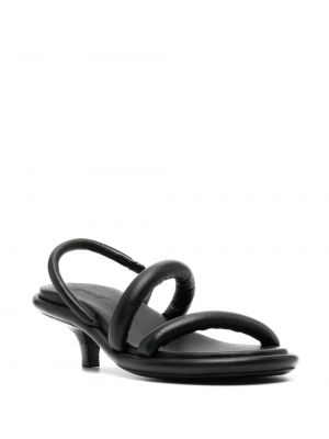 Kožené sandály s otevřenou patou Marsèll černé