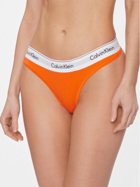 Стринги Calvin Klein оранжевые