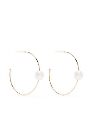 Boucles d'oreilles avec perles en or rose Zoë Chicco