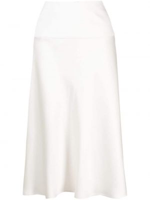 Σατέν midi φούστα Sa Su Phi λευκό