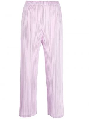 Pantalon plissé Pleats Please Issey Miyake violet
