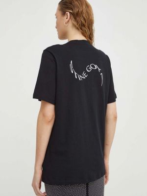 Bavlněné tričko Stine Goya černé