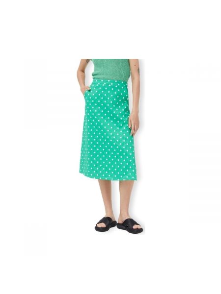 Bodkovaná sukňa Compania Fantastica zelená