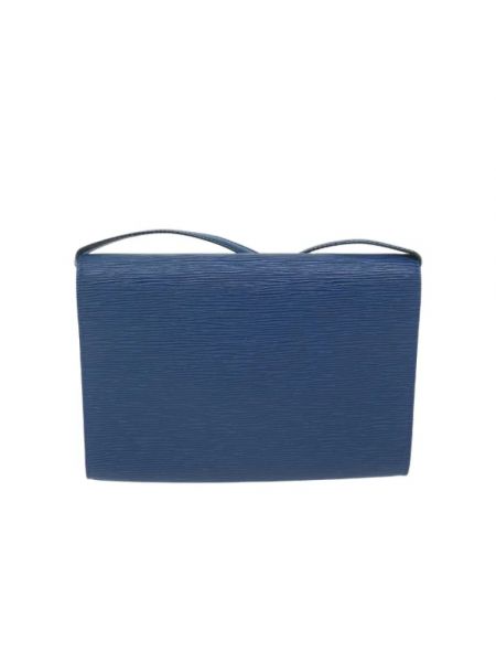 Torba na ramię skórzana Louis Vuitton Vintage niebieska