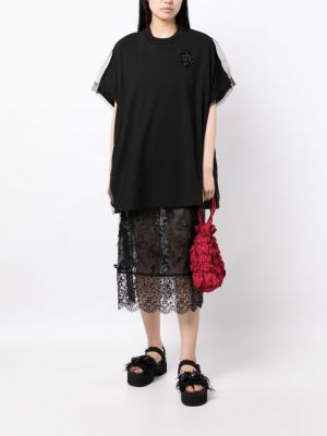 Sukienka mini tiulowa Simone Rocha czarna