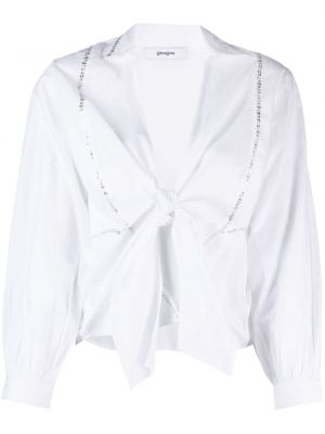 Camicia con paillettes Gimaguas bianco