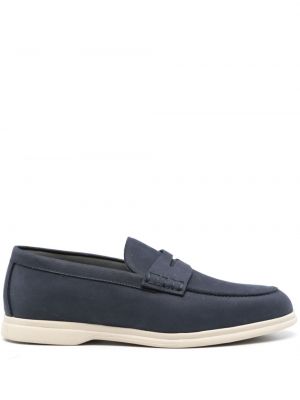 Nahast loafer-kingad Corneliani sinine