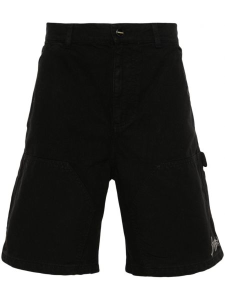 Bermuda kratke hlače z vezenjem Barrow črna