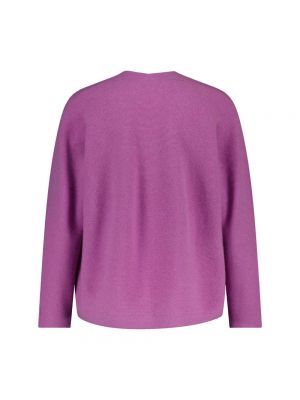 Jersey de cachemir de tela jersey con estampado de cachemira Hemisphere violeta