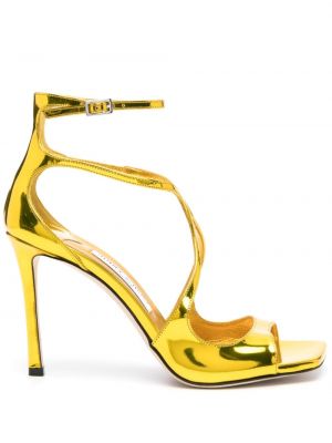 Kožne sandale Jimmy Choo žuta
