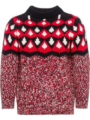 Жакардов пуловер Prada