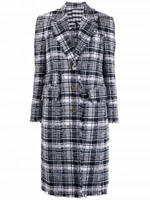 Καρό παλτό με σχέδιο Thom Browne