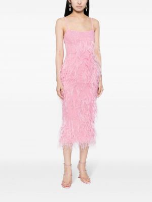 Midi šaty Rachel Gilbert růžové