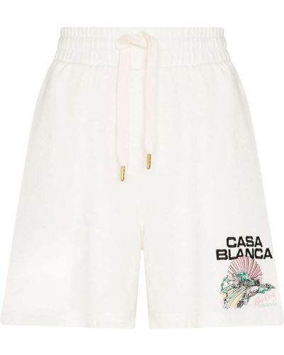 Pantalones cortos con cordones Casablanca blanco