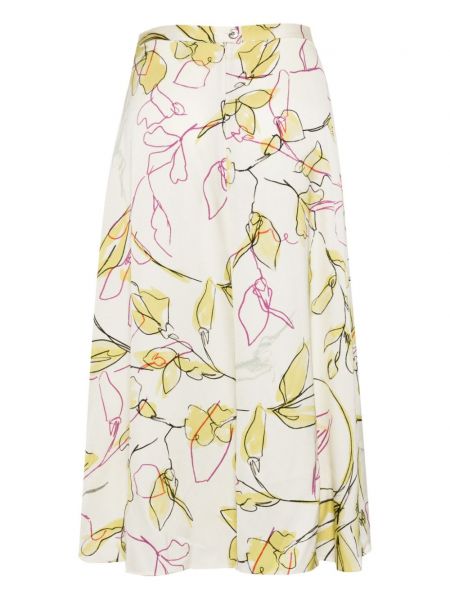 Květinové sukně s potiskem Paul Smith bílé