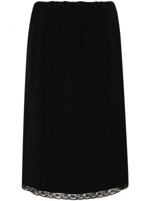 Midi φούστα από κρεπ Nº21 μαύρο