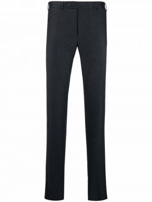 Slim fit chinos nohavice Canali sivá
