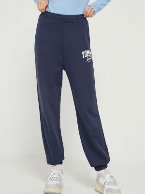 Spodnie sportowe bawełniane z nadrukiem Tommy Jeans