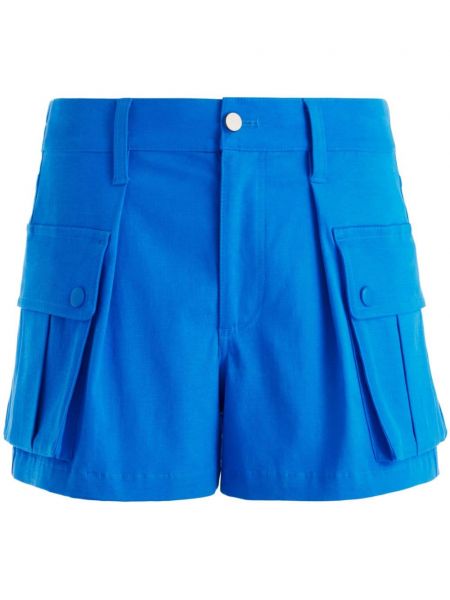 Low waist cargo shorts Alice + Olivia blau