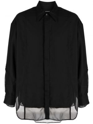 Caurspīdīgs krekls Songzio melns