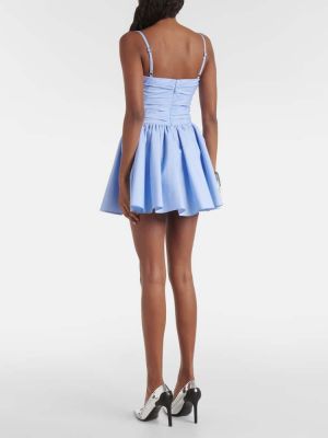 Mini vestido de algodón Area azul