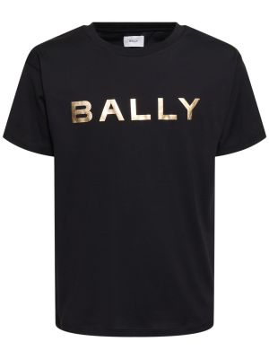 Kokvilnas t-krekls džersija Bally balts