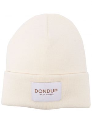 Pletená čiapka Dondup biela