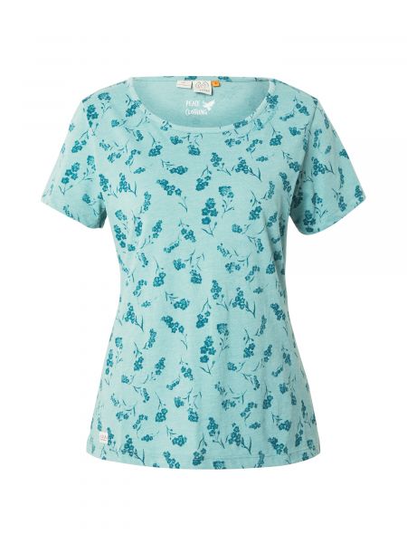 Majica s cvjetnim printom Ragwear plava