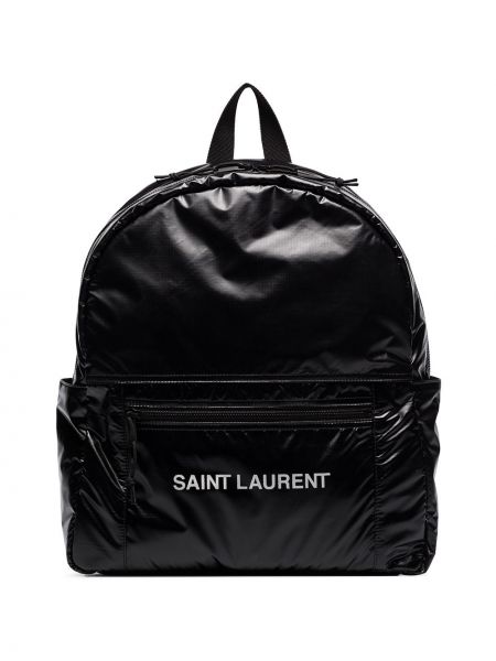 Raštuotas kuprinė Saint Laurent juoda