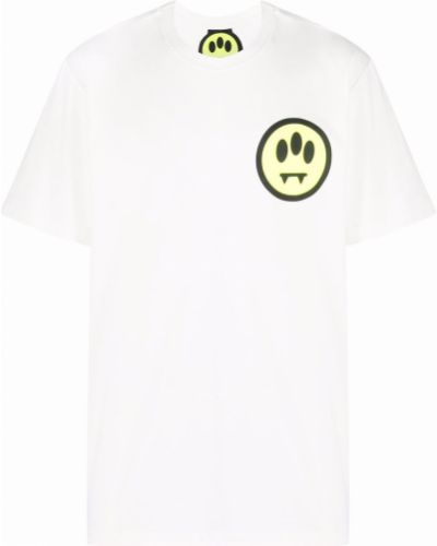 T-shirt con scollo tondo Barrow bianco