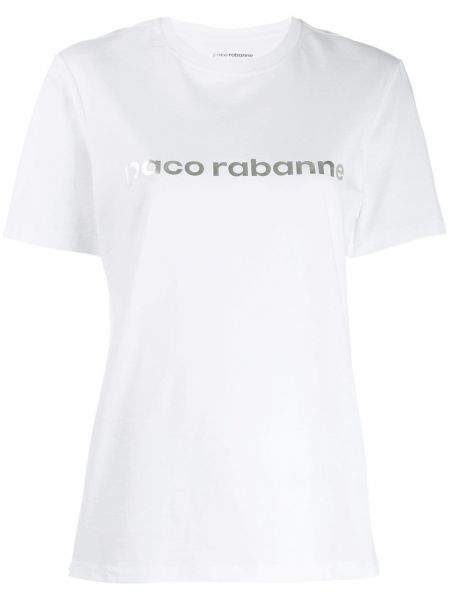 Camiseta con estampado Paco Rabanne blanco