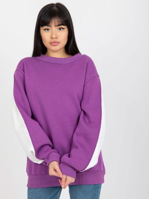 Mikina s kapucňou Fashionhunters fialová