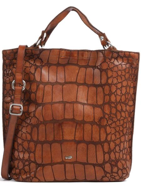 Кожаная сумка Campomaggi коричневая