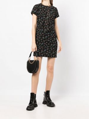 Květinové šaty Junya Watanabe Comme Des Garçons Pre-owned černé