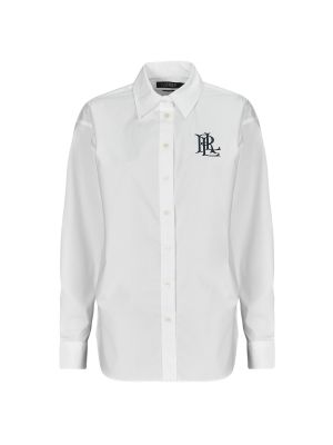 Bluza s gumbima sa dugačkim rukavima Lauren Ralph Lauren bijela