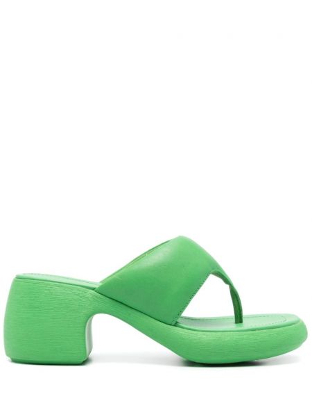 Nahast sandaalid Camper roheline