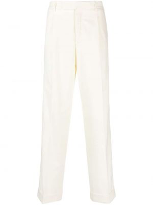 Pantaloni con piume Pt Torino bianco