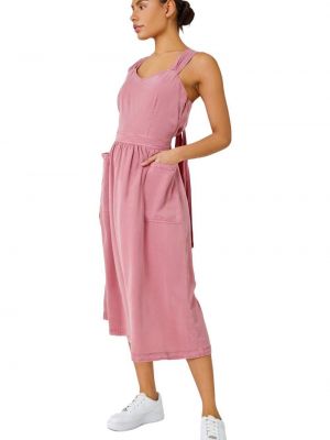 Розовое платье с карманами D.u.s.k