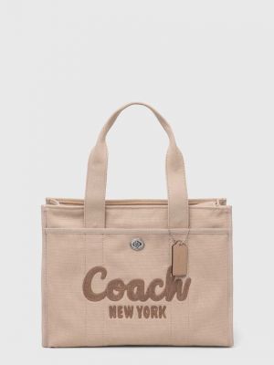 Shopperka Coach beżowa