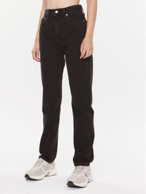 Τζιν με ίσιο πόδι Calvin Klein Jeans μαύρο