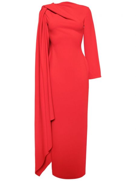 Drapiruotas vakarinė suknelė Solace London raudona