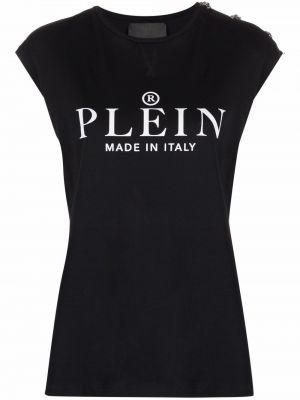 Ärmlös t-shirt Philipp Plein svart