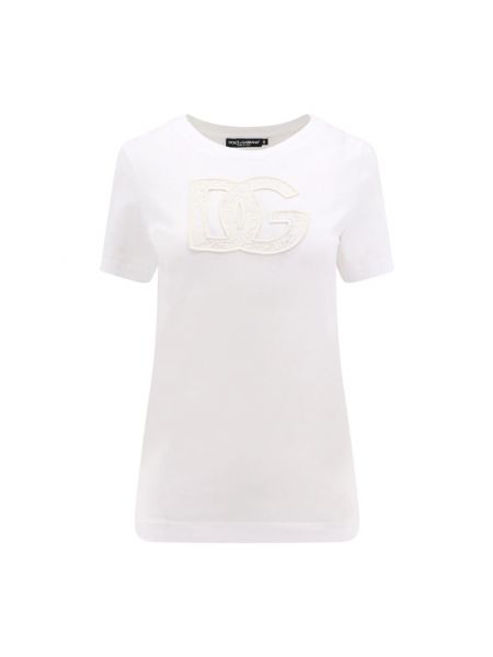 T-shirt mit rundem ausschnitt Dolce & Gabbana weiß
