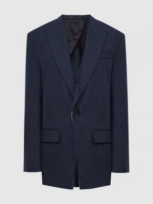 Синий шерстяной пиджак Valentino