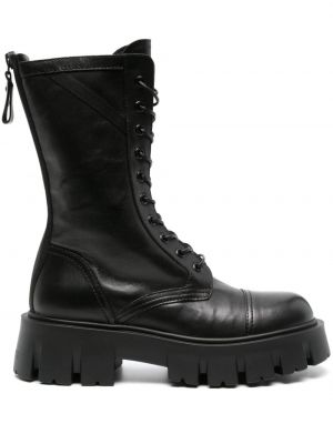 Ankle boots à lacets en dentelle Premiata noir