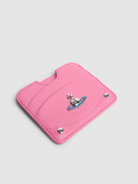Bőr pénztárca Vivienne Westwood rózsaszín