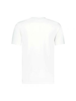 Koszulka bawełniana z nadrukiem Lacoste biała