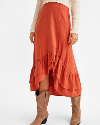 Оранжевая юбка Oxxo